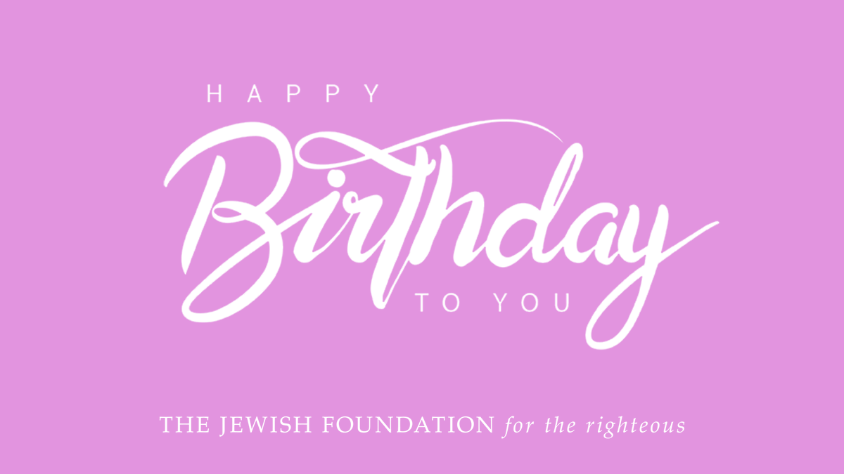 Jewish Foundation for the Righteous tweet media