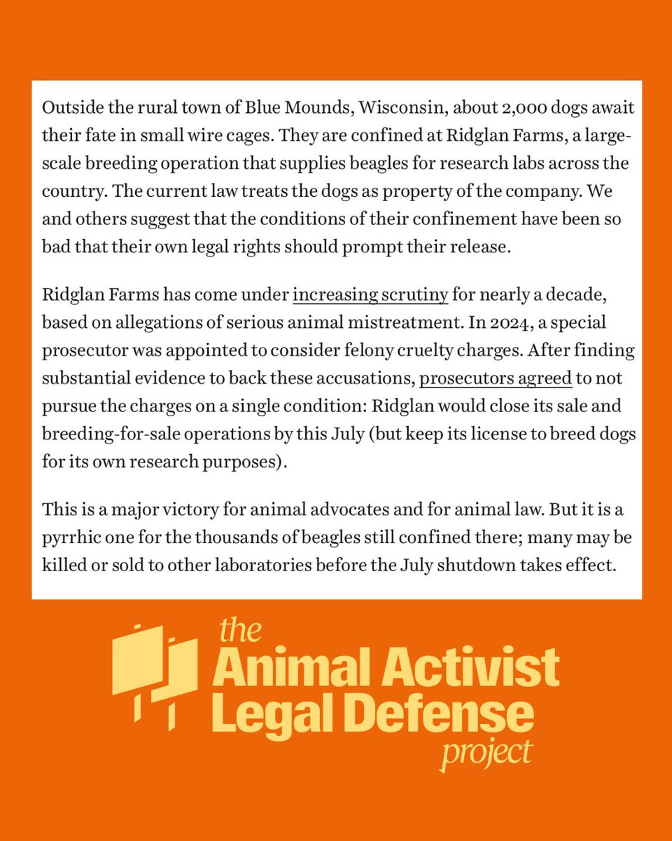 Animal Activist Legal Defense Project tweet media