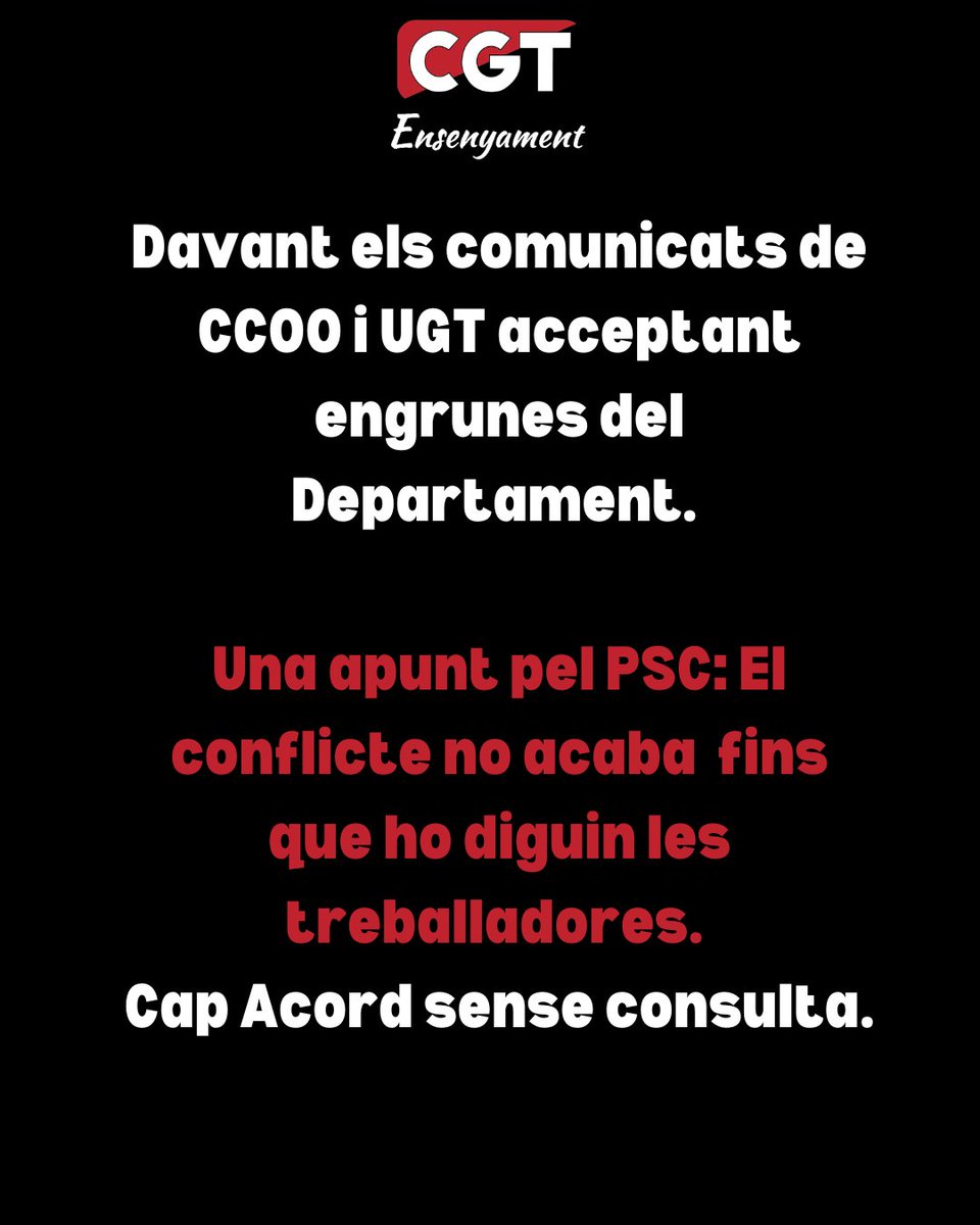 CGT Ensenyament 🚩🏴 tweet media