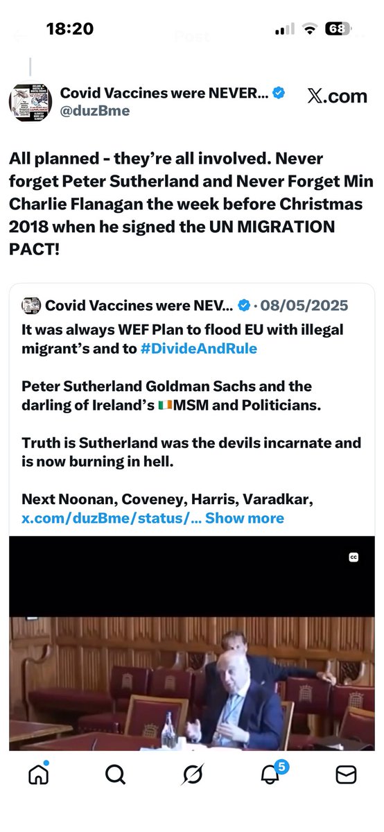 duzBme's tweet photo. @SenatorKeogan @maryharryheff Ireland 🇮🇪 asleep again - The control of information makes history! UN Migration Pact - anyone remember? There is your answer! #UNMIGRATIONPACT and now #EUMIGRATIONPACT …. Too late for the sad ignorant compliant Irish. #TruthHurts https://t.co/lY0iq9SfAy
