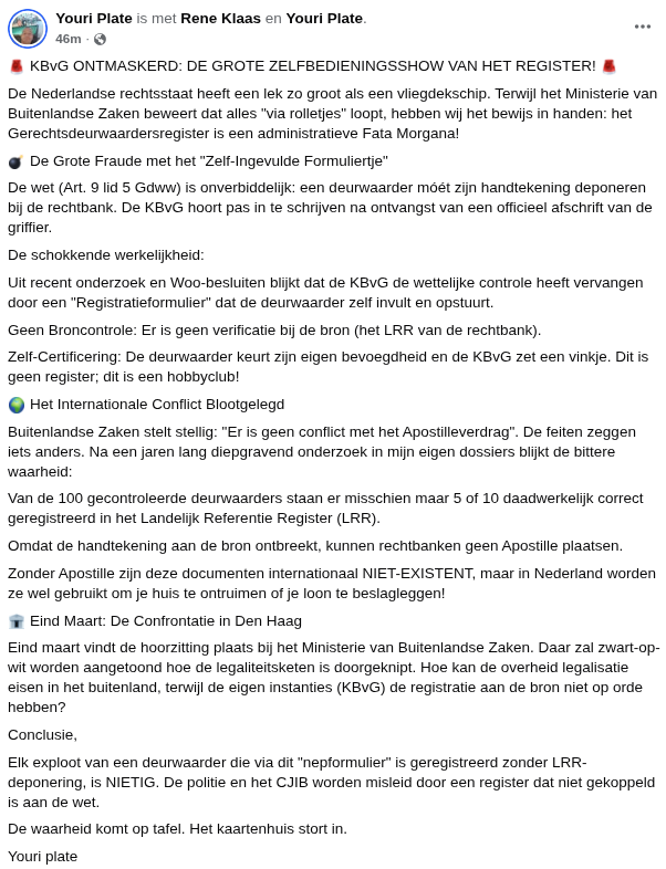 gdisselkoen's tweet photo. Youri heeft het concept "inschrijvingsformulier" ontdekt.
Hij heeft alleen nog geen enkel benul hoe dat dan in de praktijk werkt. Dus trekt hij zijn eigen conclusies maar weer.
#staatsgek #yourist #kbvg #gerechtsdeurwaarder https://t.co/KnP5WCiJ1j