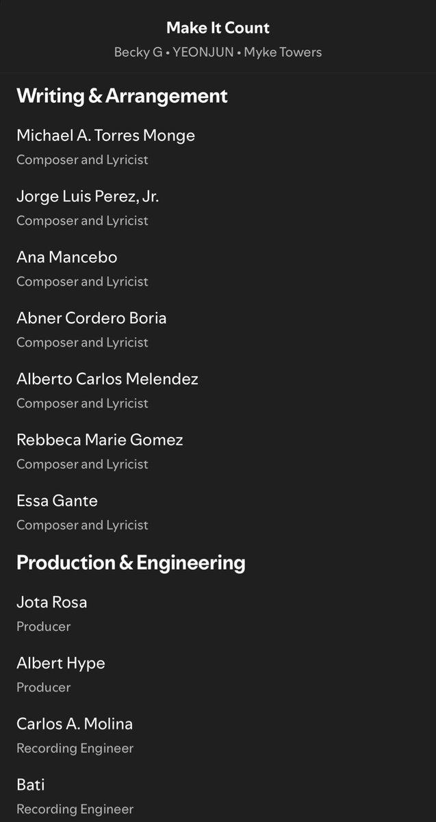 this happens every time bighit didn’t give yeonjun credit for designing 80% of the choreography for beautiful strangers and now they’re not giving him credit as a writer and composer for make it count either yeonjun doesn’t work day and night for his rights to be ignored as if he