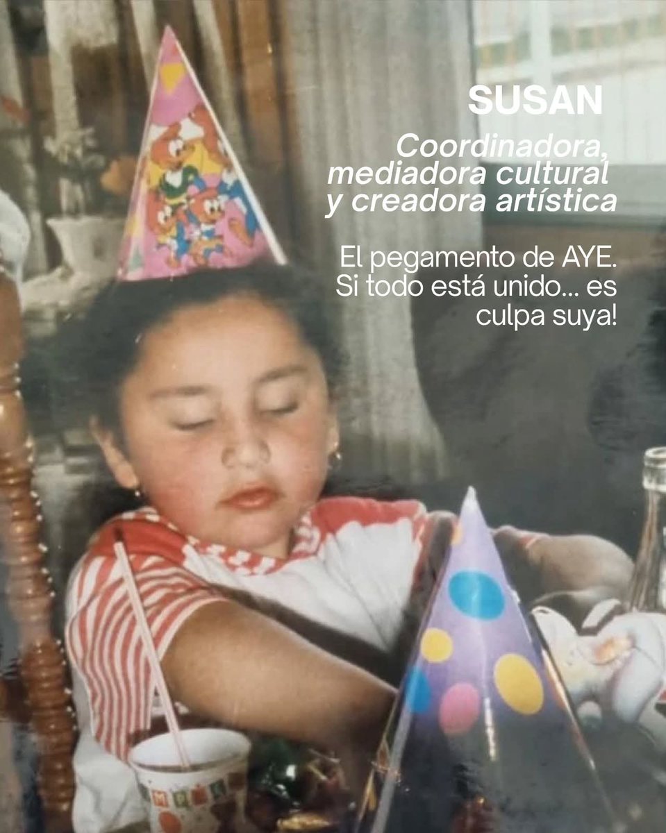 AYEculturaS's tweet photo. 🫟Aunque lo nuestro es más el #arte y lo #social que el marketing… nos hemos sumado a este trend tan bonito para que conozcáis al equipo de AYE 💕 https://t.co/UrdJdrU47i