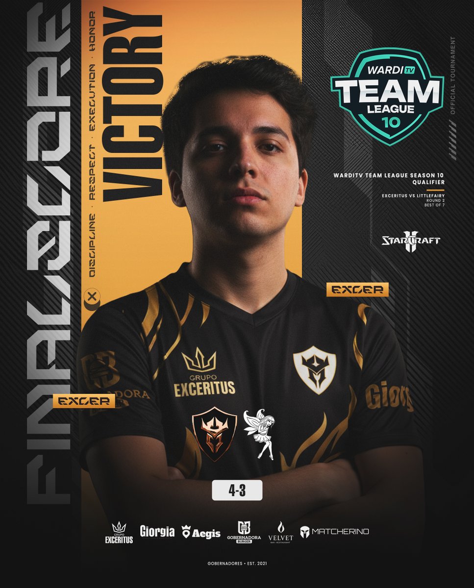 exceritus's tweet photo. Seven maps
One battlefield
One victor
Exceritus stands tall after a brutal 4-3 series
The crown remains with the Governors ๐๐ฅ
GG to LittleFairy ๐ค
#Exceritus #ExcerProtocol #WeAreExceritus #WeAreTheGovernors #StarCraft2 https://t.co/MvUabcZCei