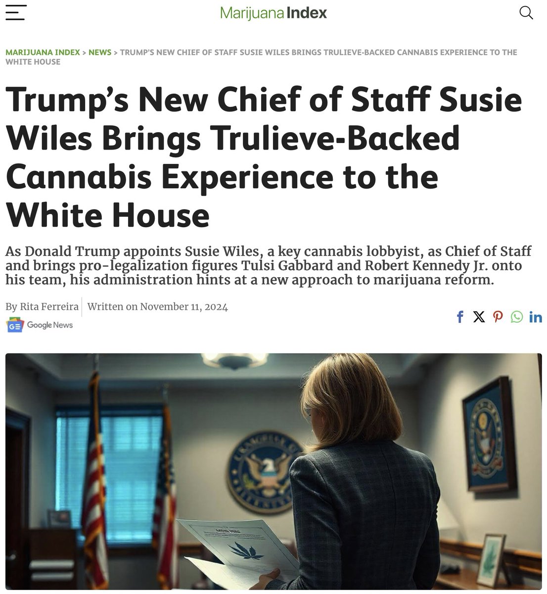 KilkennyTek's tweet image. Medical = yes.
Recreational = no. 
#CesspoolSusie Wiles is a cancer on this country. She facilitates #Pay4Play legislation for Trulieve. Yes, Trump accepts money from the marijuana lobby. Wait’ll you see the pardons that get issued for #corruption.