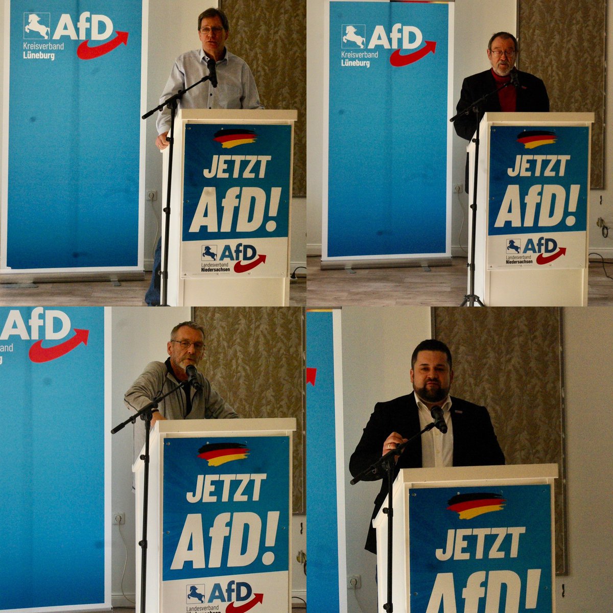 AfD_Lueneburg's tweet photo. +++ Aufstellung für die Kommunalwahl +++

Die AfD Lüneburg hat am heutigen Samstag ihre Bewerber für die kommunalen Parlamente nominiert.
Herzlichen Glückwunsch allen Gewählten! Wir freuen uns auf einen tollen Wahlkampf!
#DeshalbAfD #seidschlauwähltblau #ZeitfürDeutschland https://t.co/MSBEK1v1Ln