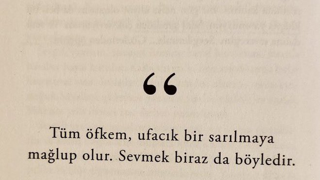 Sevmek 
birazda böyledir.