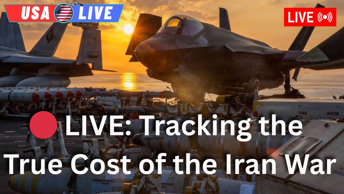 UsaLiveChannel's tweet photo. https://t.co/KubDj7ALEo  🔴 LIVE: Tracking the True Cost of the Iran War (Operation Epic Fury)
#IranWar #CostTracker #OperationEpicFury #LiveStream #USPolitics #Economy #MiddleEast #TaxpayerMoney #LiveNews #Geopolitics https://t.co/KapU9R5bgD