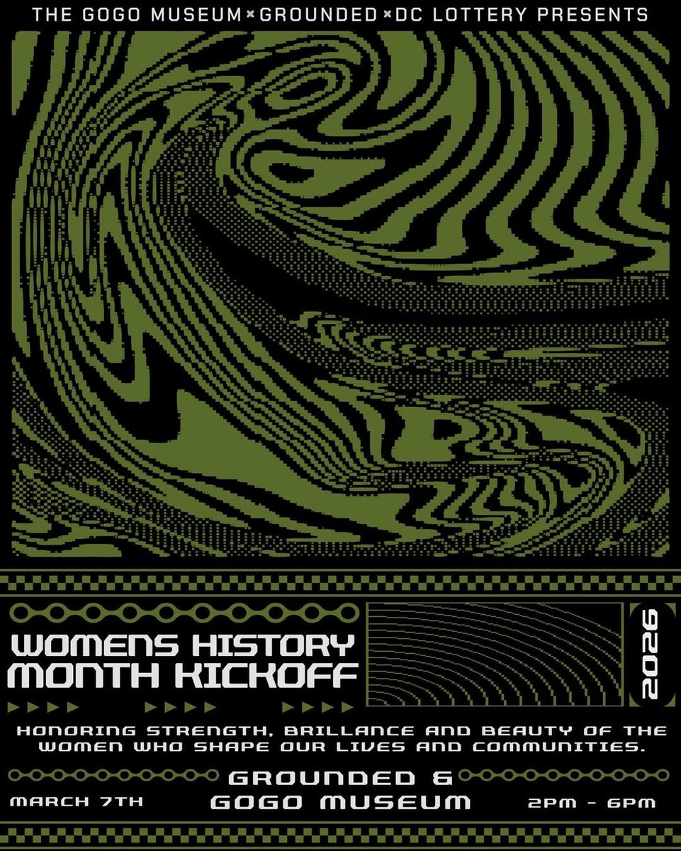 AnacostiaBID's tweet photo. Celebrate Women’s History Month with an afternoon of music, community, and appreciation for women.

🎶 Sounds by Tyra &amp; Tazz at Grounded
🥁 Live DJs + Go-Go by The A-Team &amp; Go-Go Allstars at The Go-Go Museum &amp; Café

📅 Today | 2–6 PM
📍 Grounded &amp; The Go-Go Museum &amp; Café https://t.co/HcY2cbFC1z