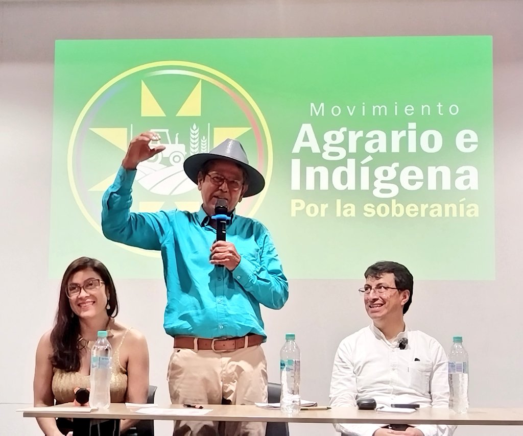 NicoEscobarG's tweet photo. Mi voto mañana al senado será por Jesús "Chucho" Guevara del movimiento Agrario e indígena por la soberanía con el tarjetón indígena #202. 

En defensa del campo colombiano, la producción nacional y la soberanía nacional. https://t.co/fdgXkLFRLE