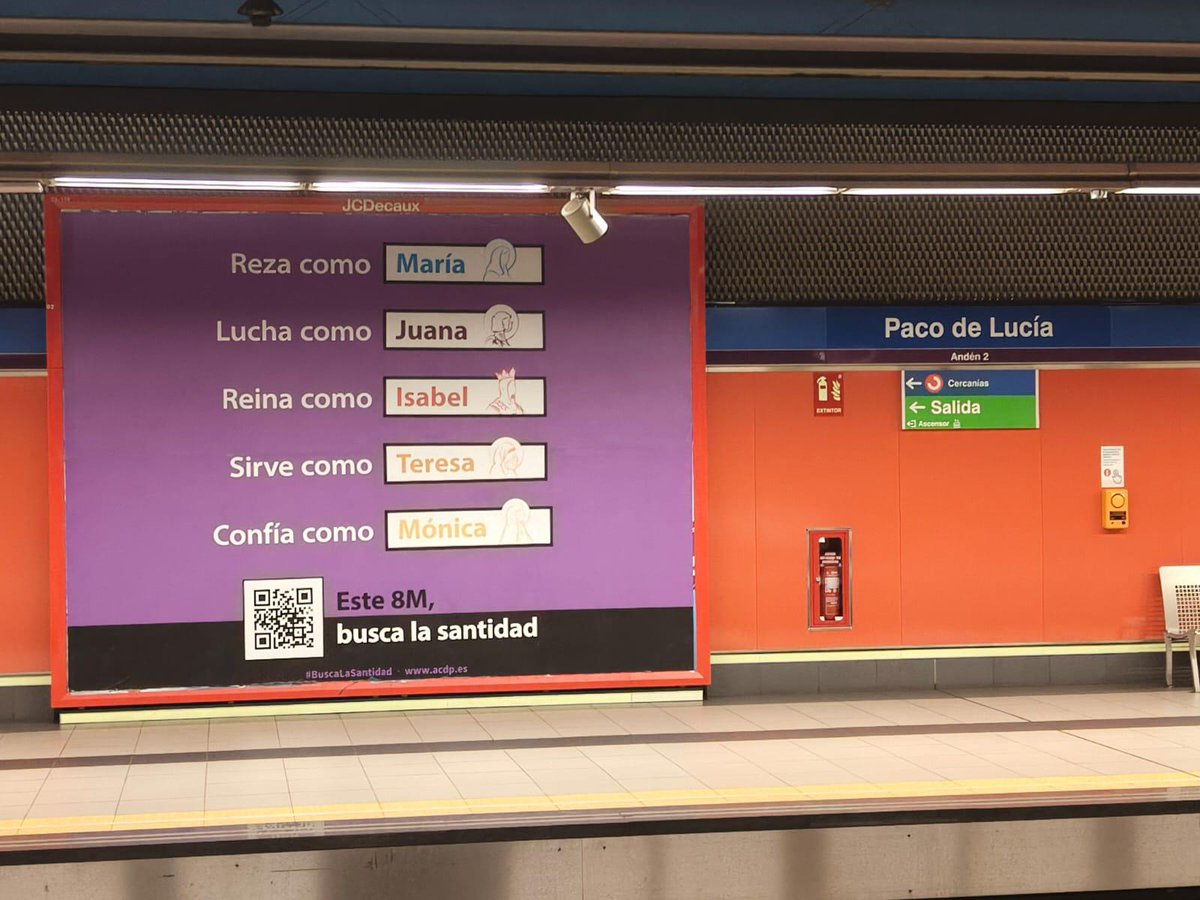 El genio femenino es un don de Dios, no una construcción ideológica. Y es que la santidad es la cumbre de nuestra dignidad.
 #8M #8Marzo