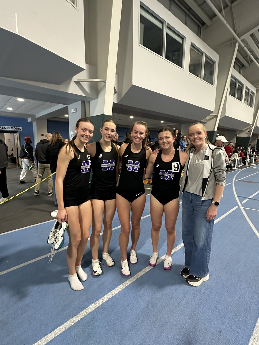 purpleraiders's tweet photo. 🚨SCHOOL RECORD🚨
Marah Bethel to Cora Liskai to Taylor Hennessey to Savannah Dennison smashed the school record in the DMR by 6 seconds running an 11:52.23! #GoMountGo https://t.co/3iLC2euLm5