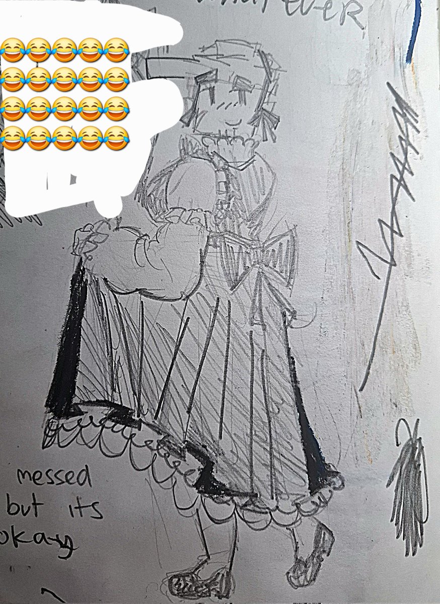 Like ok I Keep on drqwing him in a Dress