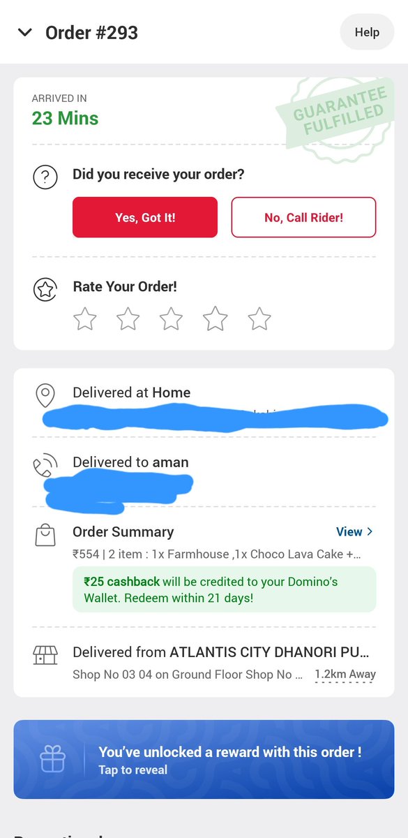 helloamanraj's tweet photo. @dominos @dominos_india 
your system is failing. My order was marked 'Delivered' but never arrived. Your driver isn't picking up, the restaurant number is dead, and your 'bogus' chatbot is telling me to wait 24 hours. I’m not waiting a day for a pizza I never got. Resolve this. https://t.co/hetIsXCmOD