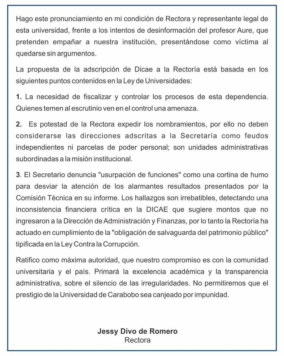 Universidad de Carabobo tweet media