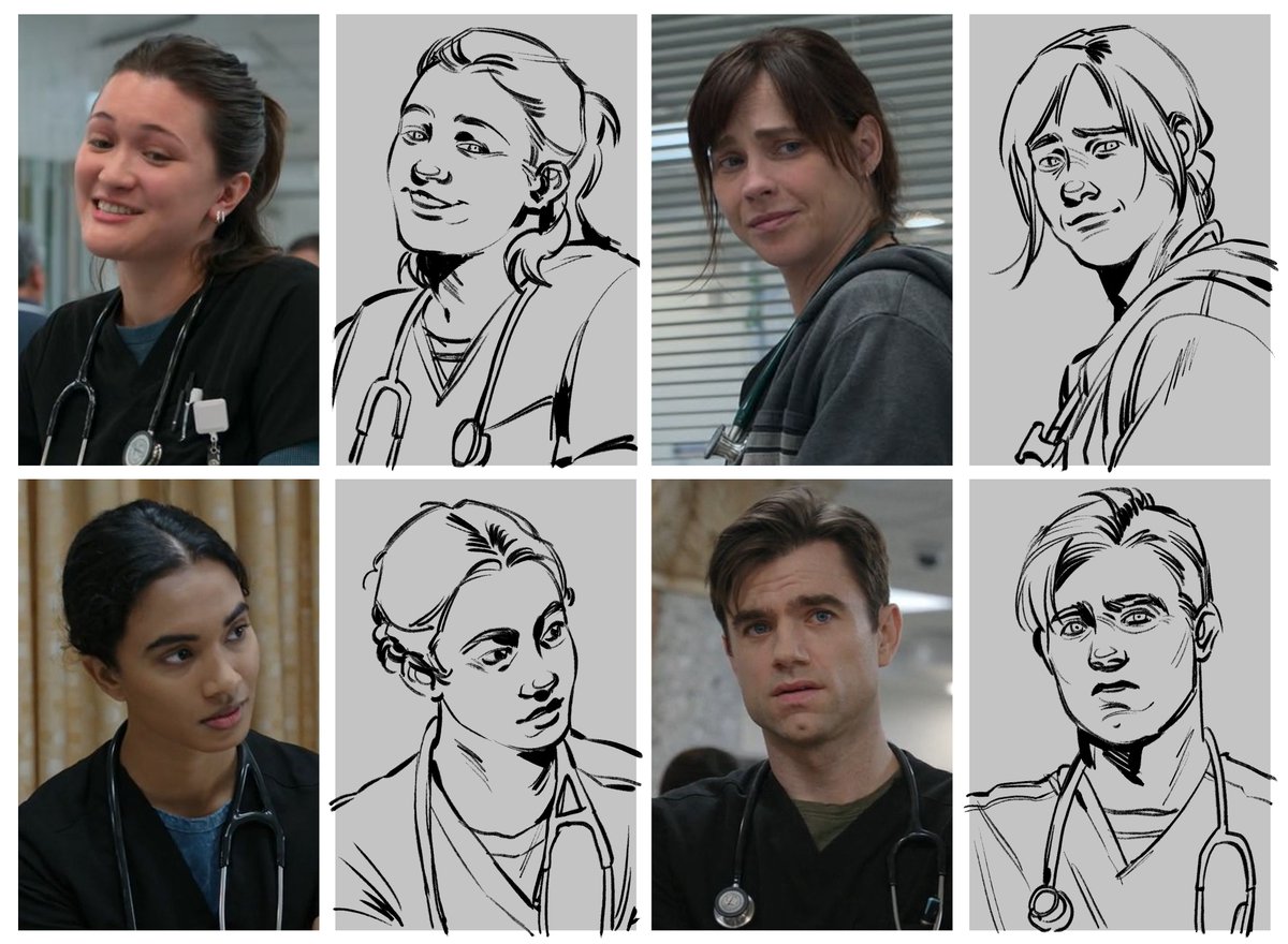 pinrelin's tweet photo. the pitt portrait sketches part 2 done

#thepitt #thepittfanart https://t.co/MJgiZumbtV