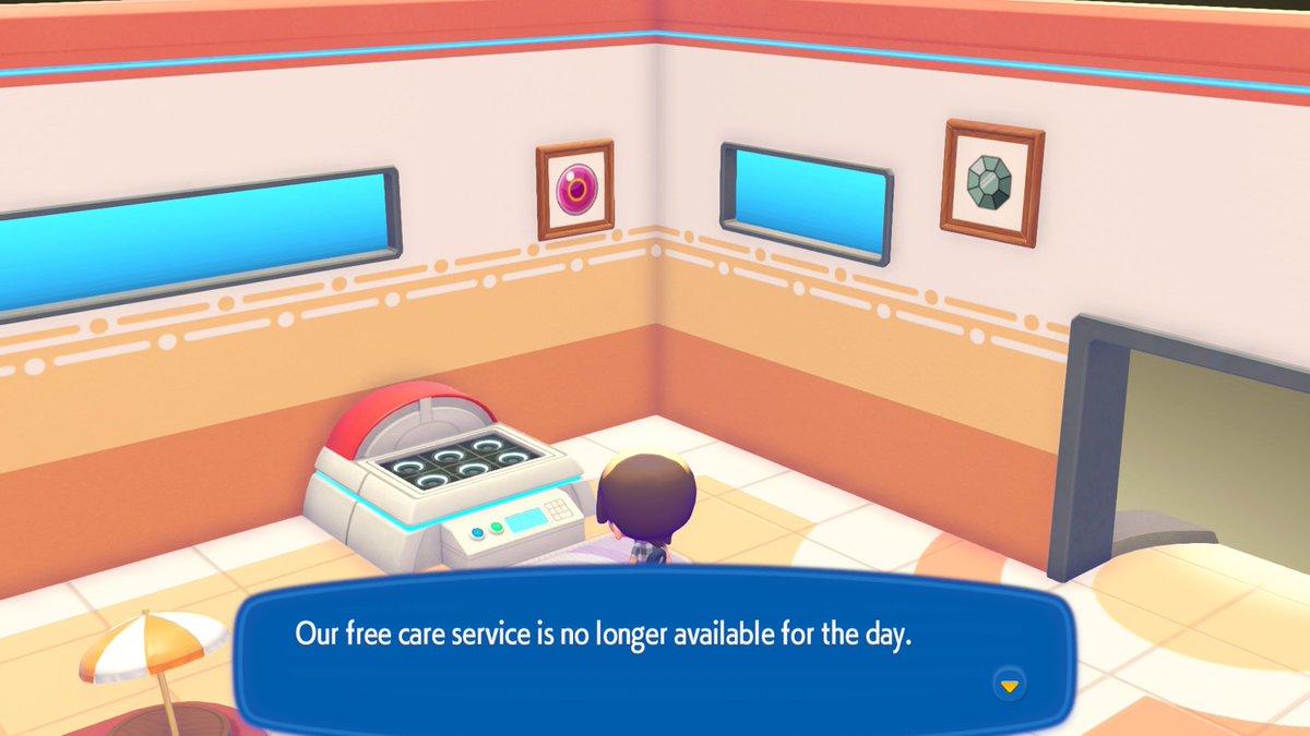 _Blu_Phoenix_'s tweet photo. Trying to rest up at the Pokemon Center and got hit with this. Everything's gotta be a subscription service these days... 🙄  #PokemonPokopia https://t.co/yJcF2ZSyh3