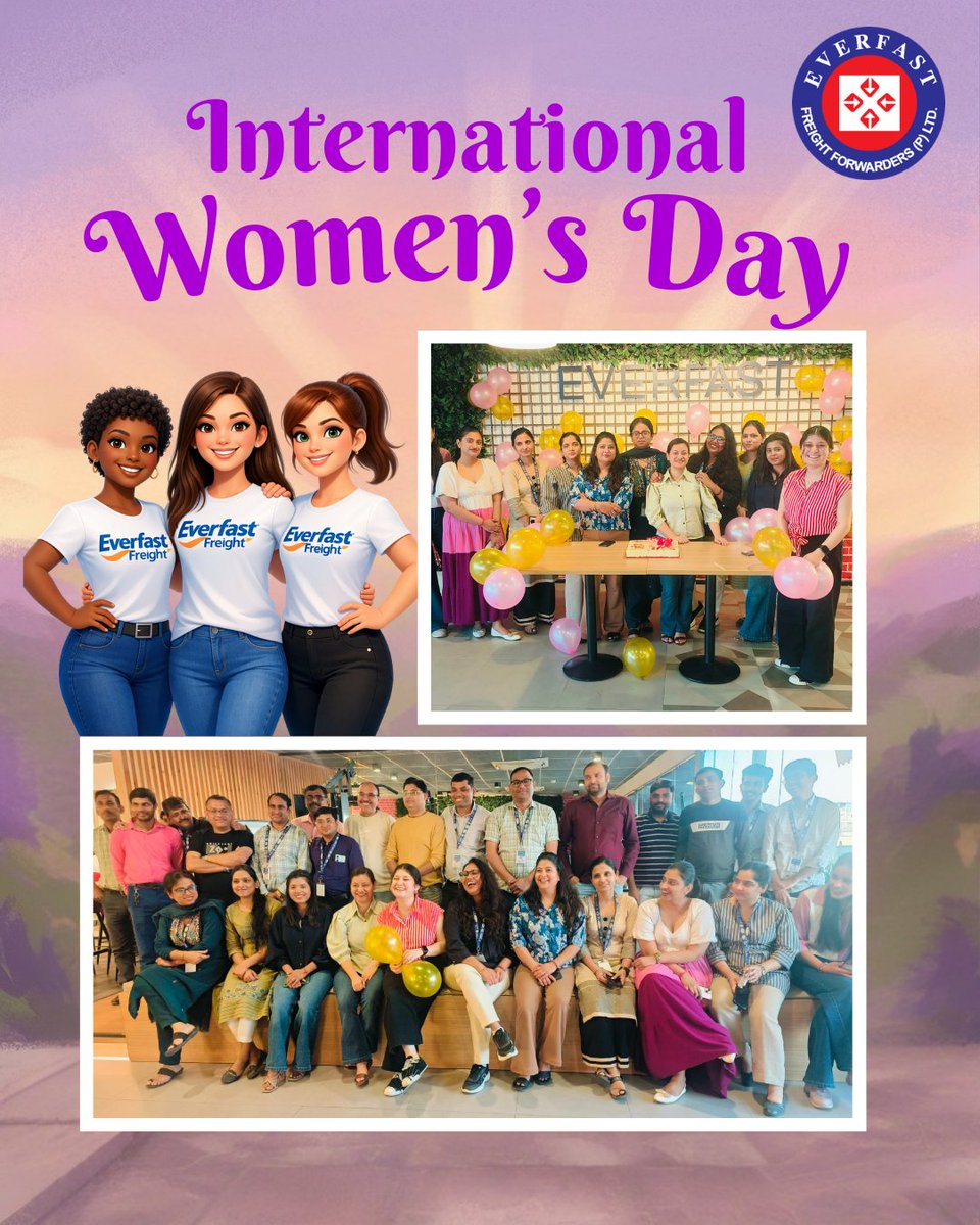 EverfastFreight's tweet photo. At Everfast Freight, we know that diversity moves us forward. Today, we paused to celebrate the incredible women who drive our success, manage our logistics, and lead our teams with excellence. Happy #InternationalWomensDay Women’s Day to all women across the globe! 🌍✈️ https://t.co/FZtxEwFIUK