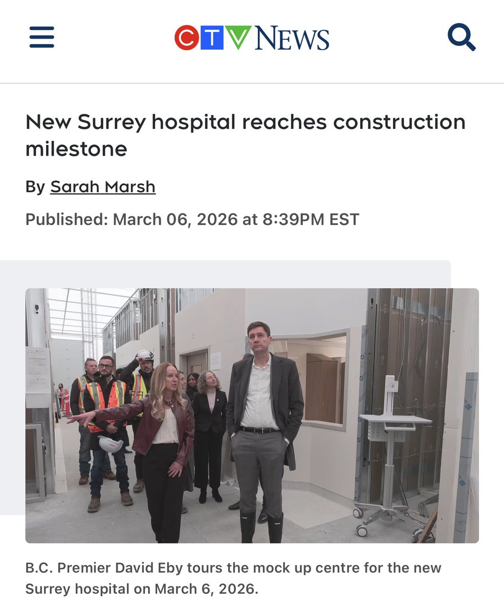 elenoresturko's tweet photo. I welcome the new Cloverdale hospital, but it lacks many of the services critically needed in our community. 

What happened to the new acute care tower for Surrey Memorial Hospital? Announced in 2024, it is desperately needed to alleviate the critical overcrowding in obstetrics & other services. 

2 years after the acute care tower was announced - still no business plan & zero $ in the 2026 budget.

https://t.co/qbfdR0wBnJ
