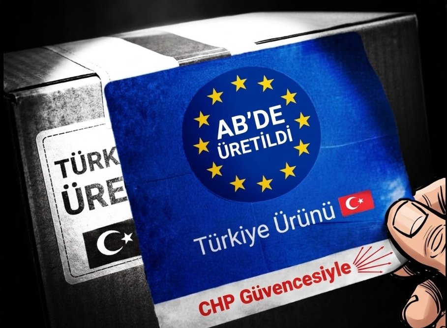 CUMHURİYET HALK PARTİSİNİN GİRİŞİMİ İLE ARTIK TÜRKİYE'DE ÜRETİLEN ÜRÜNLER AB'DE ÜRETİLMİŞ SAYILACAK.

TÜRK ÜRÜNLERİ KOLAYCA İHRAÇ EDİLEBİLECEK.

TEŞEKKÜRLER CHP