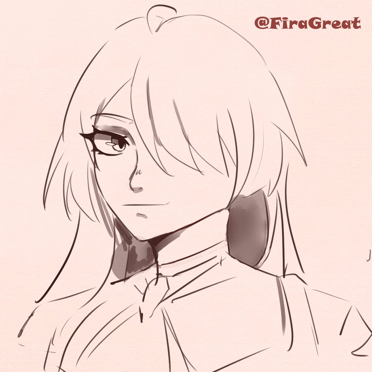 FiraGreat's tweet photo. #Acheron #HonkaiStarRail #Sketch https://t.co/Yd8qwx4EuR