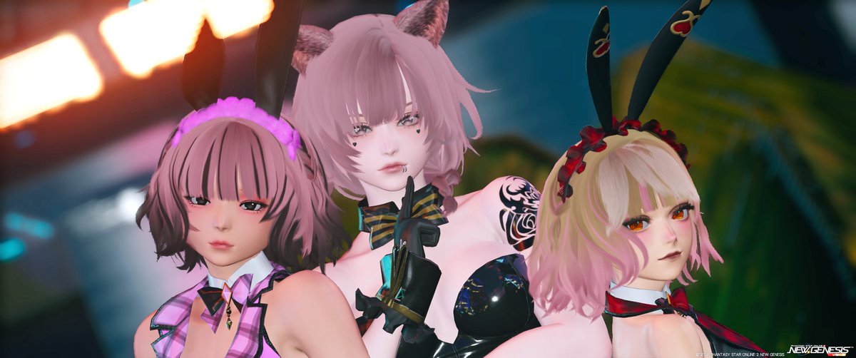 深夜のバニー合わせ！
#PSO2NGS_SS