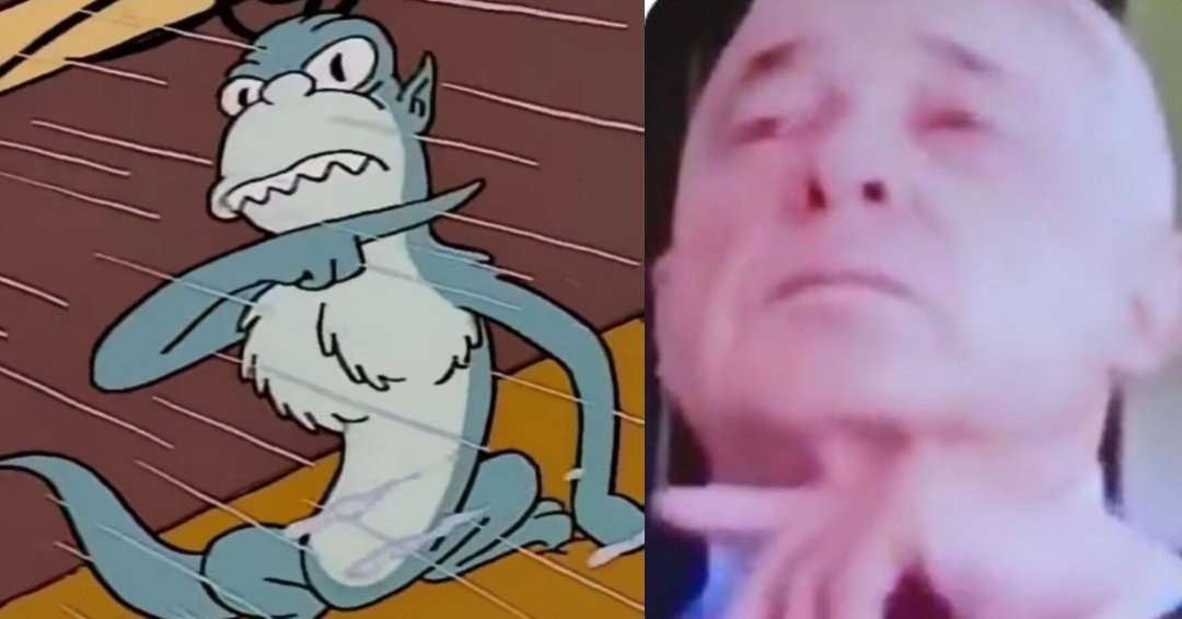 Simpsons predicen a la lagartija que te quiebra si hablas de ella.