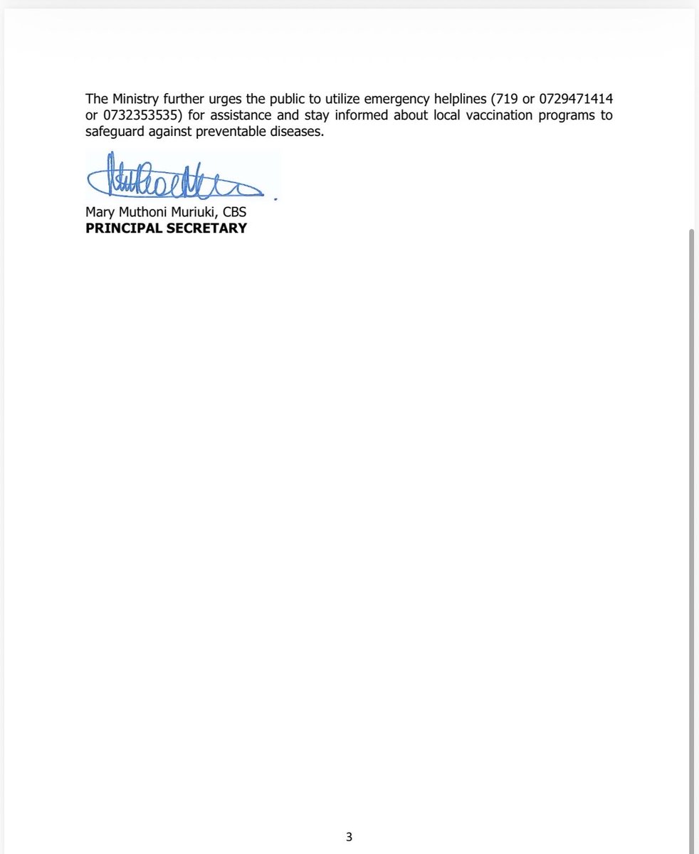 MOH_Kenya's tweet photo. ADVISORY TO THE PUBLIC ON POTENTIAL HEALTH RISKS FOLLOWING THE ONGOING MARCH–APRIL–MAY (MAM) LONG RAINS https://t.co/f2kTd6Bqpu