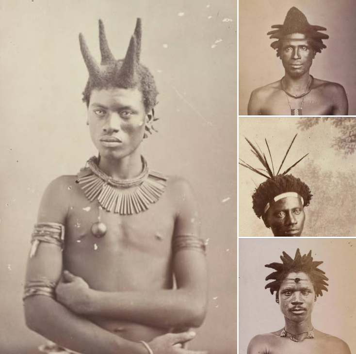 Circa:1879 - Hairstyles amongst Zulu men from South Africa 🇿🇦

📷 RCT archive