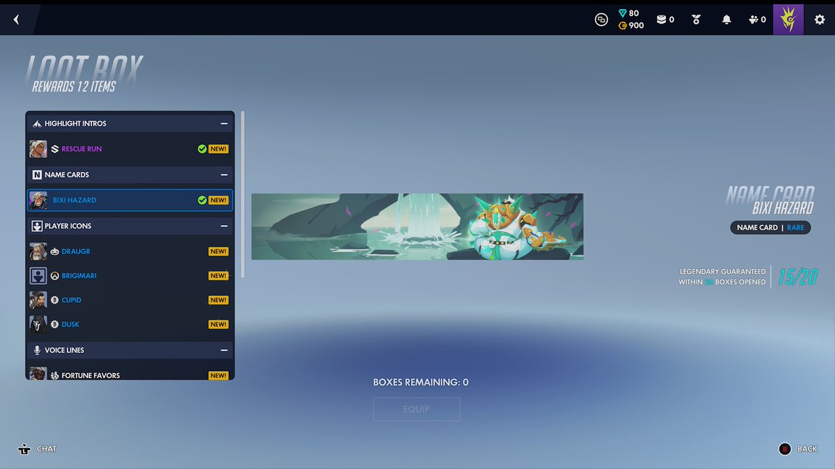 Well, not a skin but a gorgeous namecard, so I’ll be keeping this one on for a while