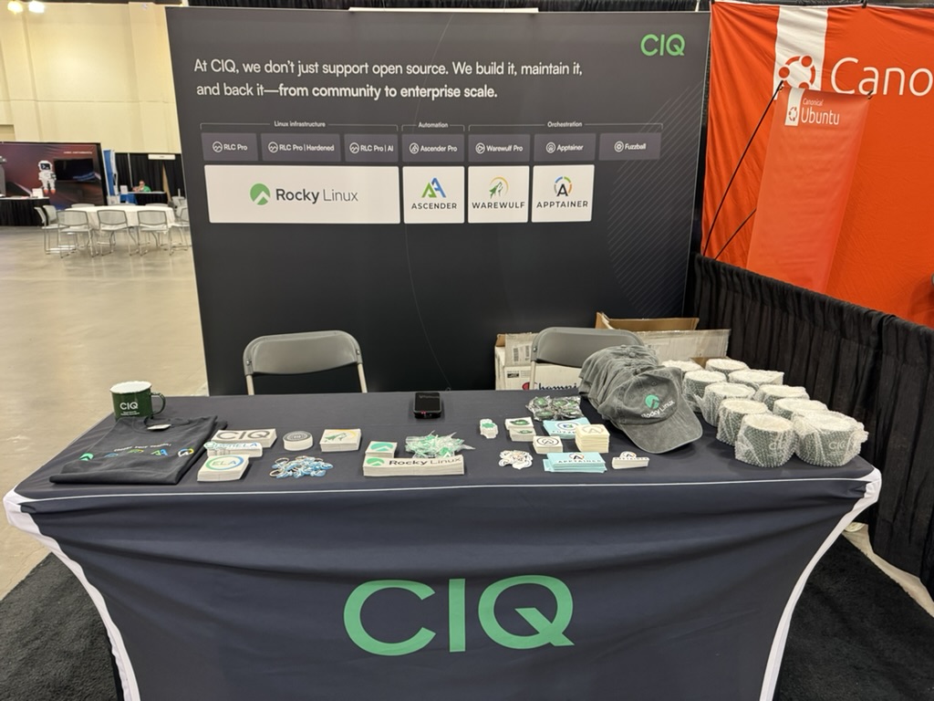 CtrlIQ's tweet photo. Come one, come all to Booth 412 at @socallinuxexpo ! Talk to us about #RockyLinux , #HPC, and of course grab a hat or shirt or coffee mug!
#linux #SCaLE #SysAdmin #SCaLE23x https://t.co/ihq322U4RG