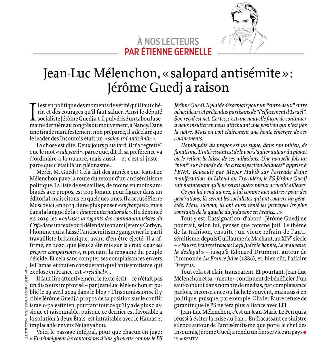 2️⃣4️⃣ « L’argument du "jamais condamné" est une tartufferie de la part de ceux qui accusent en permanence Marine #LePen d’être raciste, fasciste, xénophobe, islamophobe, alors que celle-ci n’a, elle non plus, jamais été condamnée. Les Insoumis s’engagent-ils à ne jamais qualifier