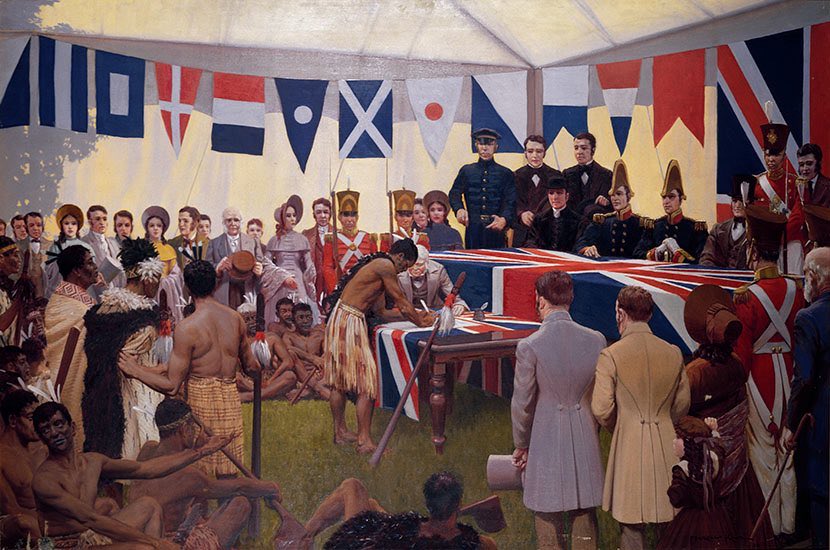 The Signing of the Treaty of Waitangi (6 February 1840)

- Marcus King (1939)