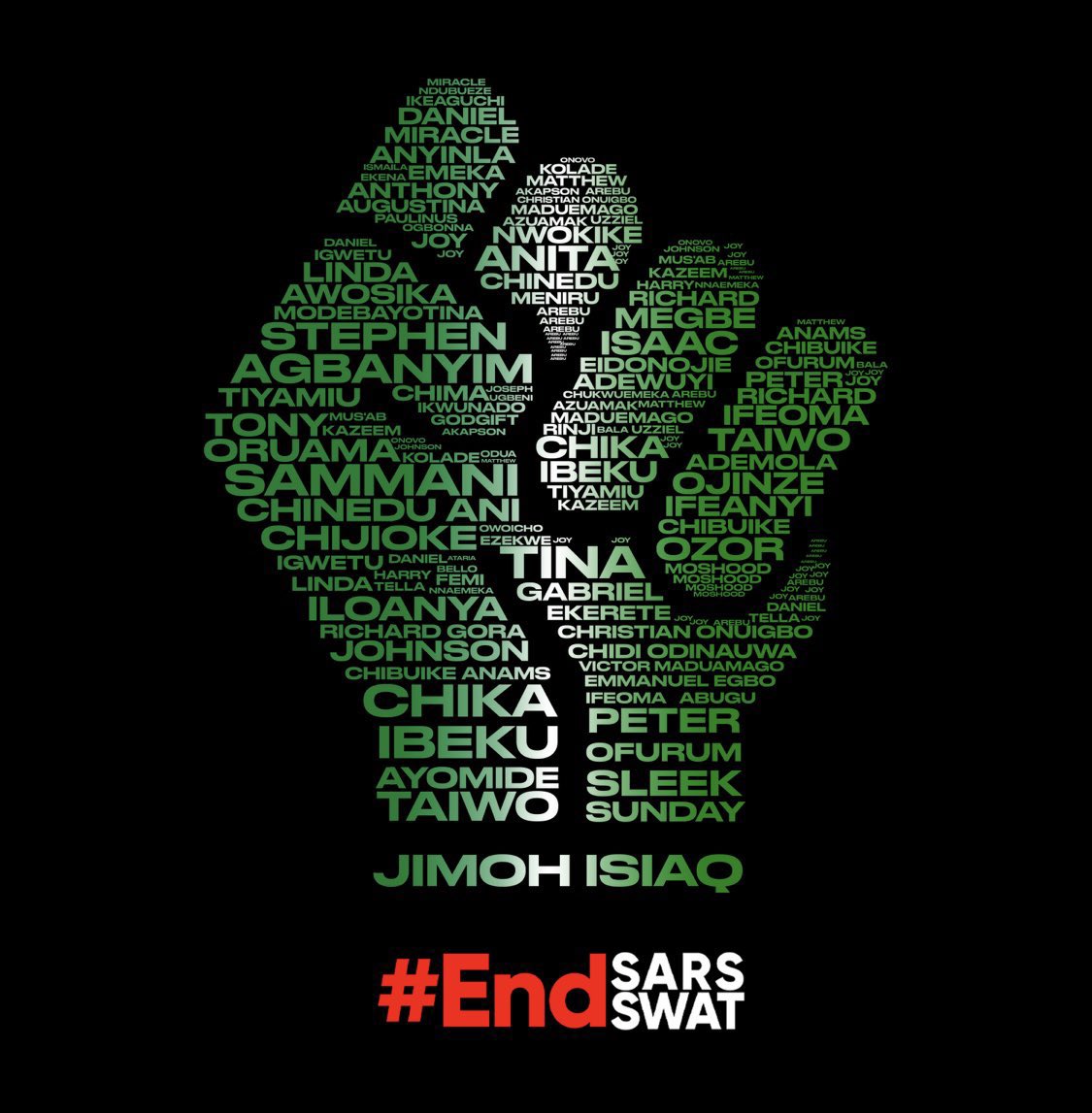 NigeriaOneVoice's tweet photo. To every Nigerian that came out during the #EndSARS protest, you all are the true African!!! 
Gratitude to the Ancestors (the ones that lost their lives). You’re all HERO!!! 
#NigeriaOneVoice https://t.co/6gesBb4kbI