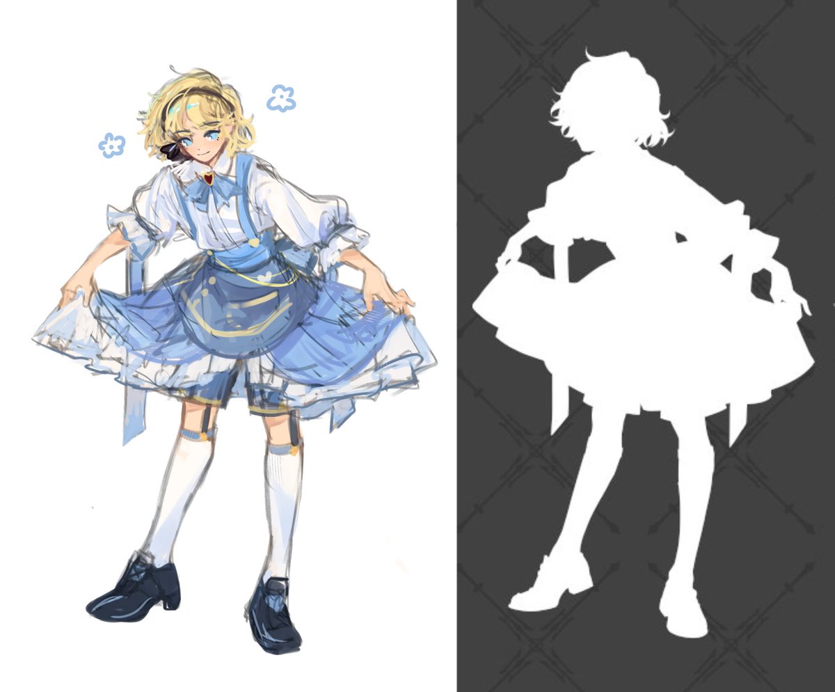 I tried to match with the silhouette as closely as i can, can’t wait for the full reveal!!