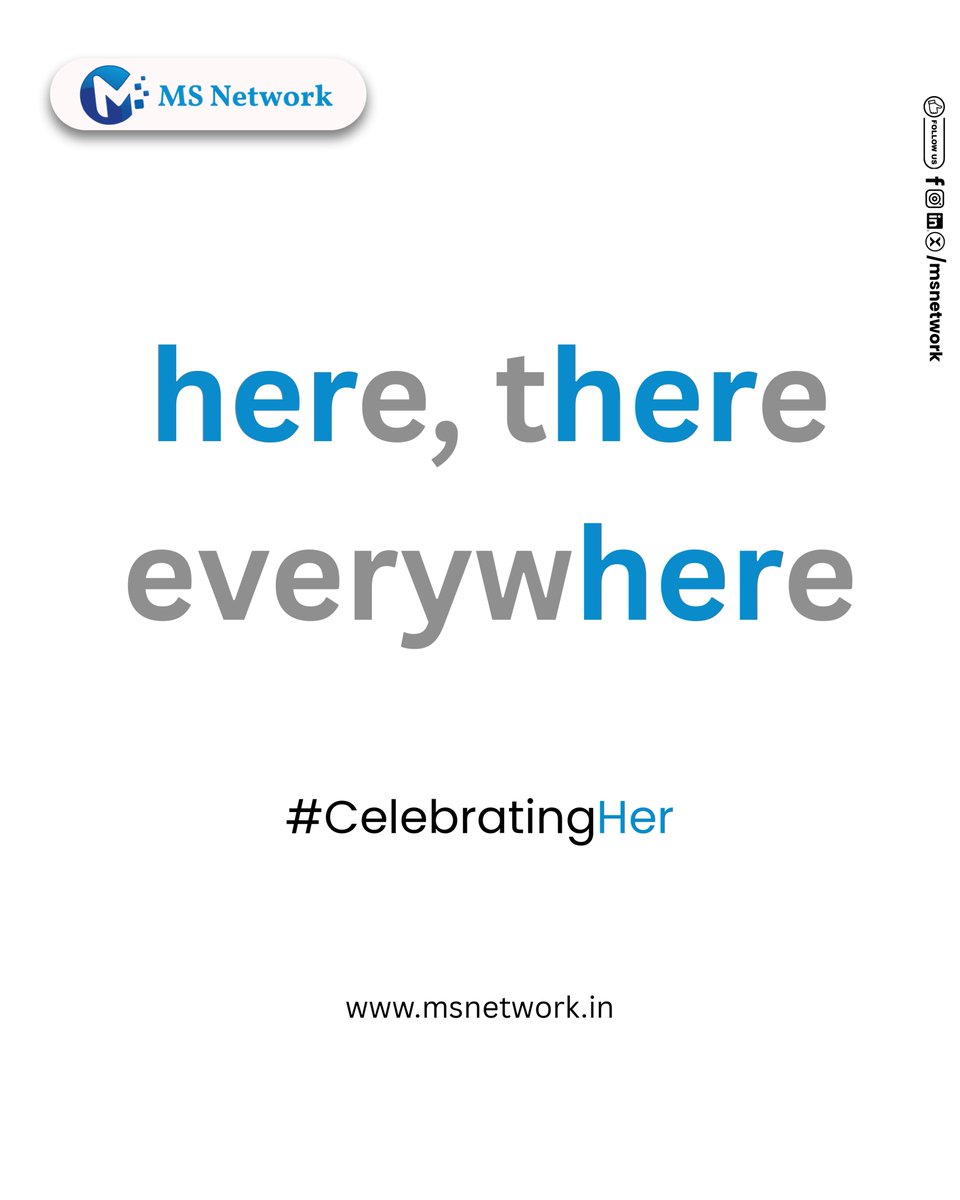 MSNETWORK25's tweet photo. Here, there, everywhere, it’s HER making the difference.

Celebrating the power, creativity &amp; leadership of women today &amp; everyday♀️

#WomensDay #SheLeads #DigitalWithHer https://t.co/iuyncy4aT5