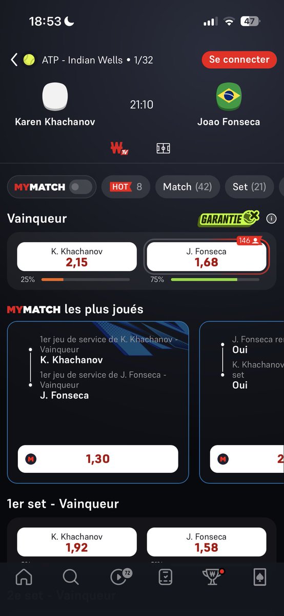 🤣🤣🤣🤣 même contre Alcaraz il serait favoris
