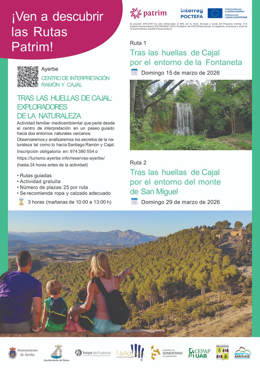 ryc_ayerbe's tweet photo. Antes de ser el gran "explorador de las neuronas" el pequeño Santiagué se dedicó a explorar #Ayerbe y sus alrededores: el monte de San Miguel y las ruinas del castillo, el azud y los huertos de la Fontaneta, la Sarda...no dejó nada por curiosear.
#cajal #ramónycajal #ramonycajal https://t.co/zyLSo2Lv55