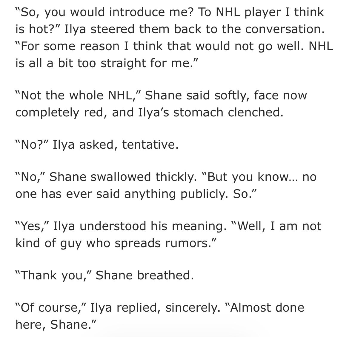 hey so there’s this newly published tattoo artist!ilya and hockey player!shane fic that i just read… so buzzy 🚬🚬

archiveofourown.org/works/80793631