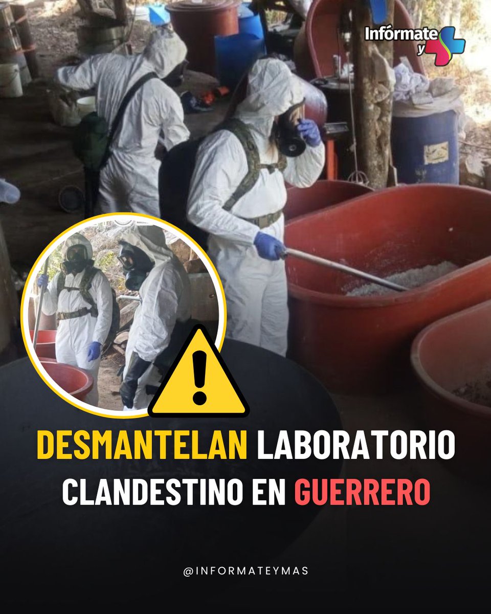 #Guerrero
👊🏻🚔🪖 La afectación económica estimada a la delincuencia asciende a aproximadamente 309 millones de pesos.
Entérate:wp.me/p5mgZ1-12bz 👈🏻

#LaboratorioClandestino #Marina #TécpandeGaleana