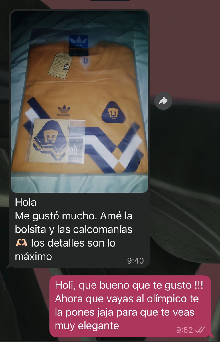 🐾¡ Gracias por la confianza! 🐾

Me encanta ver cómo las playeras ya están en sus manitas 

Gracias a todos los que han apoyado y confiado para llevar estos colores con orgullo

Seguimos compartiendo la pasión auriazul dentro y fuera de la cancha 

¡Vamos mi Pumotas de la