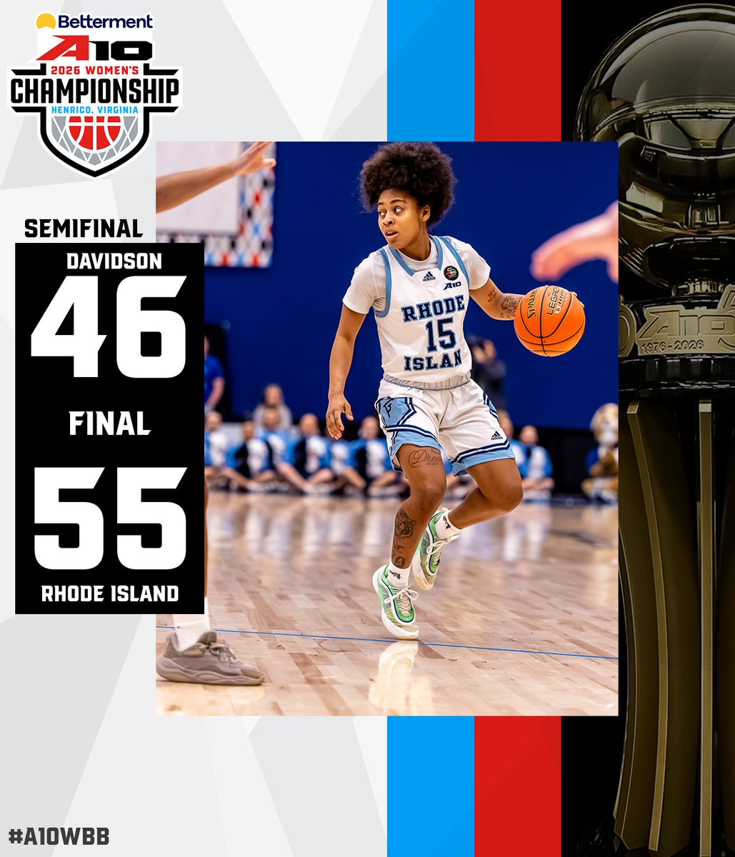CHAMPIONSHIP BOUND 🤩

<a href="/rhody_wbb/">Rhody WBB</a> is headed to the 2026 Betterment #A10WBB Championship‼️