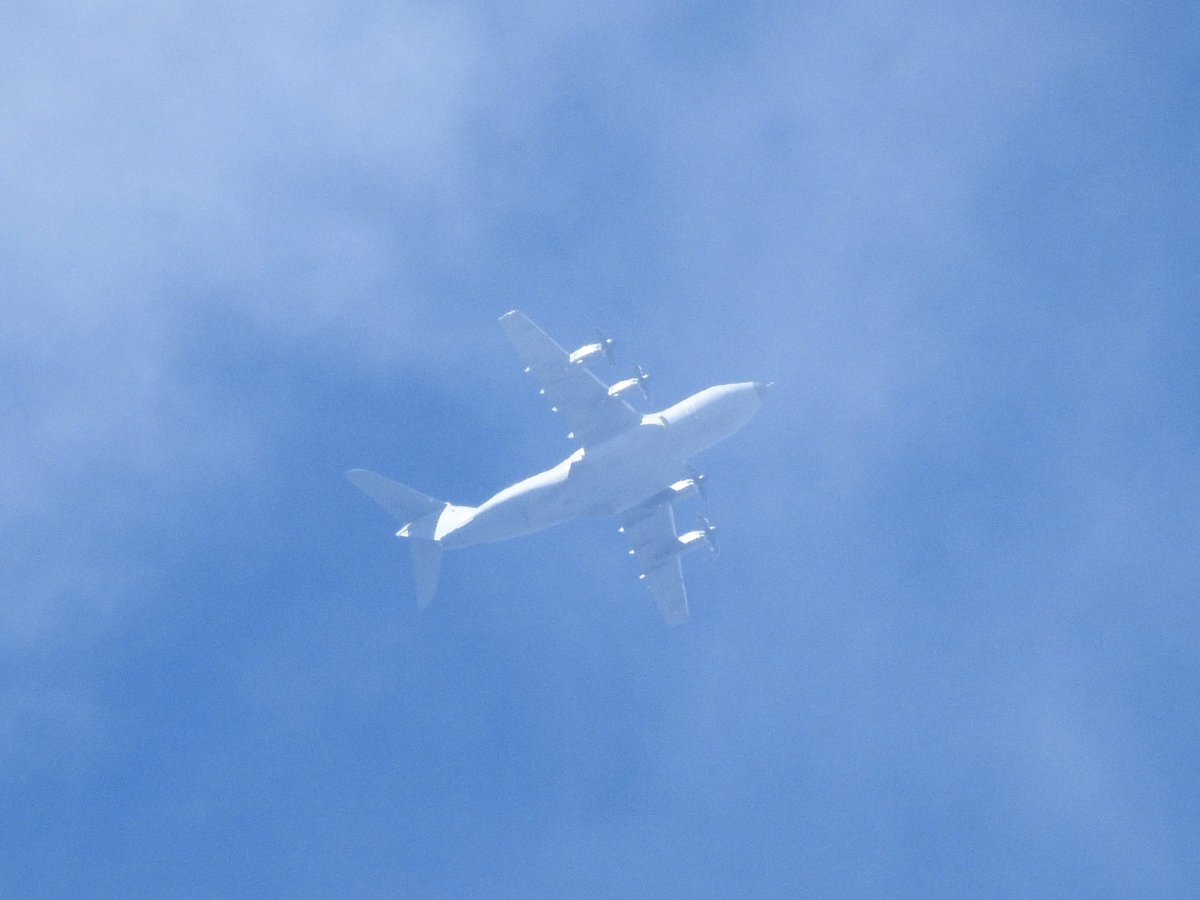thenewarea51's tweet photo. AME3126 (Airbus A-400M) OTT at FL240 this afternoon. First time catching a A-400M at altitude and it still sounds awesome. Caught them wkg ZDC on my Radtel 950 Pro and spotted them using my @plane_watcher on my Apple Ultra Watch. https://t.co/9ZHbWV2Xlc