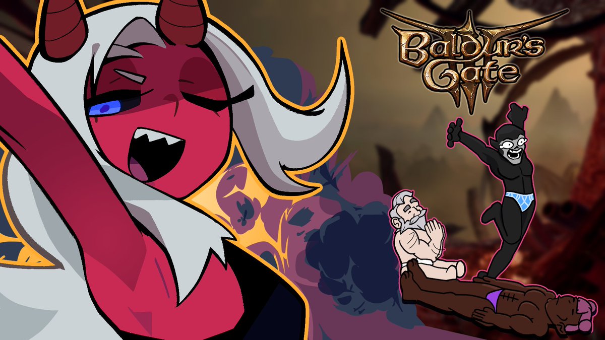 BlankieX's tweet photo. Hey, are you bored or want some background noise during your days?

Me and the boys got you covered with our exclusive YT only baldurs gate 3 shenanigans campaign!

Part 1 out now!⤵️ https://t.co/q8KRh03sUt