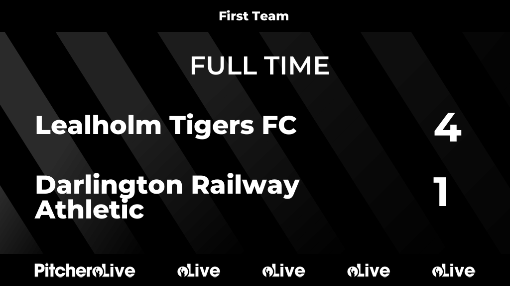 LealholmFc's tweet photo. FULL TIME: Lealholm Tigers FC 4 - 1 Darlington Railway Athletic
#LEADAR #Pitchero
https://t.co/M3Mkpj2DiH https://t.co/UIcOFiYz9F