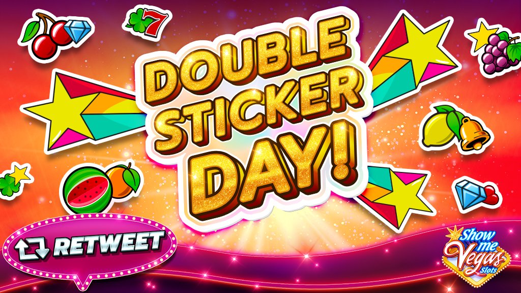ShowMeVegasSlot's tweet image. ✨☘️ Double Sticker Day is here! 💎🌟 Completing your sticker card has never been easier. Like this post &amp;amp; click the link to collect your free coins &amp;amp; check it out today! ▶️ link.showmevegasslots.com/pwsu
#DoubleStickerDay #StickerCard #SocialCasino #Slots #ShowMeVegasSlots #Winning