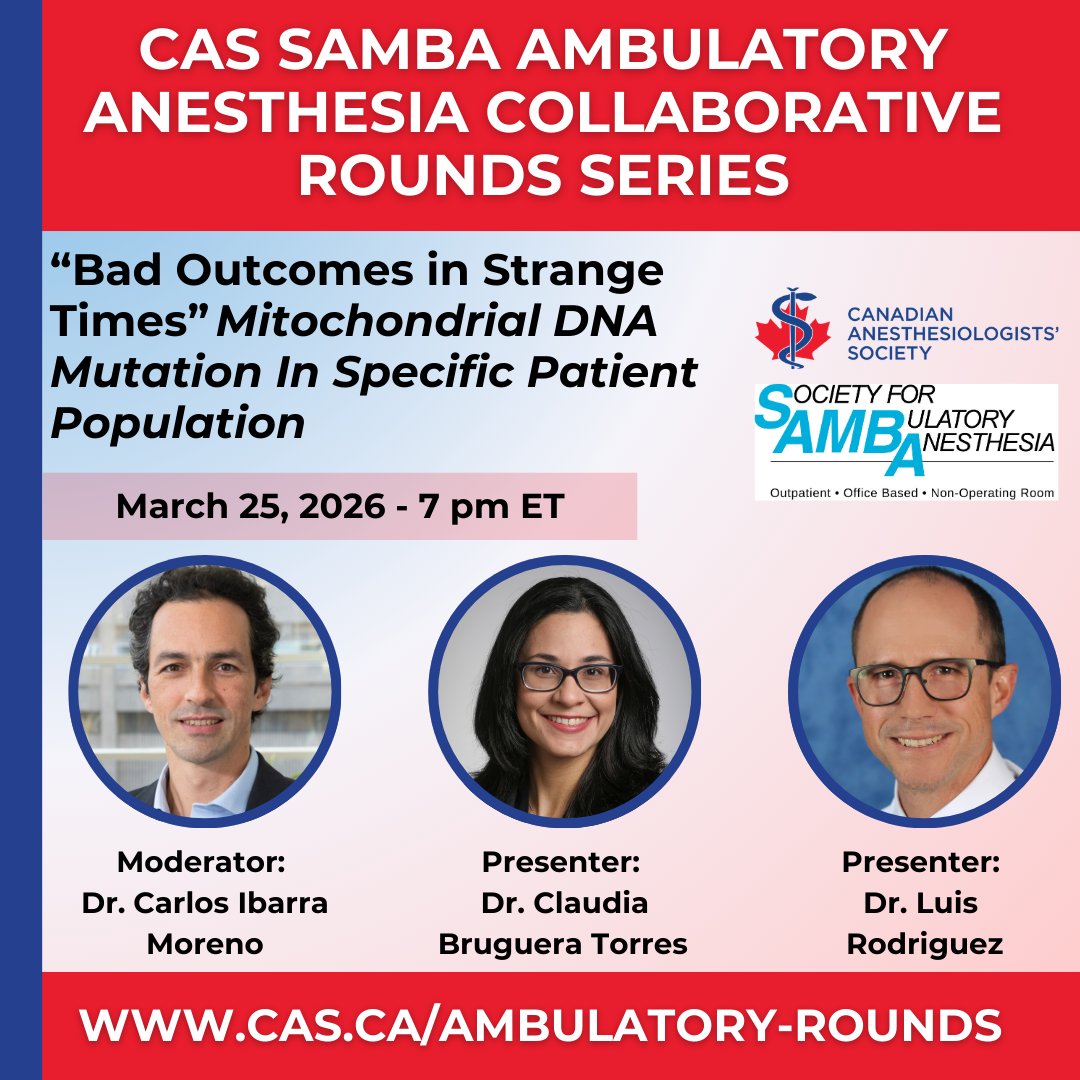 Canadian Anesthesiologists' Society tweet media