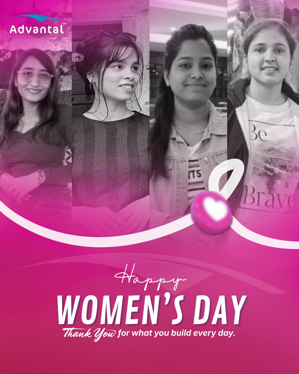 Advantal's tweet photo. Not on the sidelines. Right at the center of every product we have engineered, every problem solved, every sprint delivered.
Women's Day is one day. Their impact is every day.
Happy Women's Day.

#InternationalWomensDay #WomenInTech https://t.co/zRsGbhMYGM