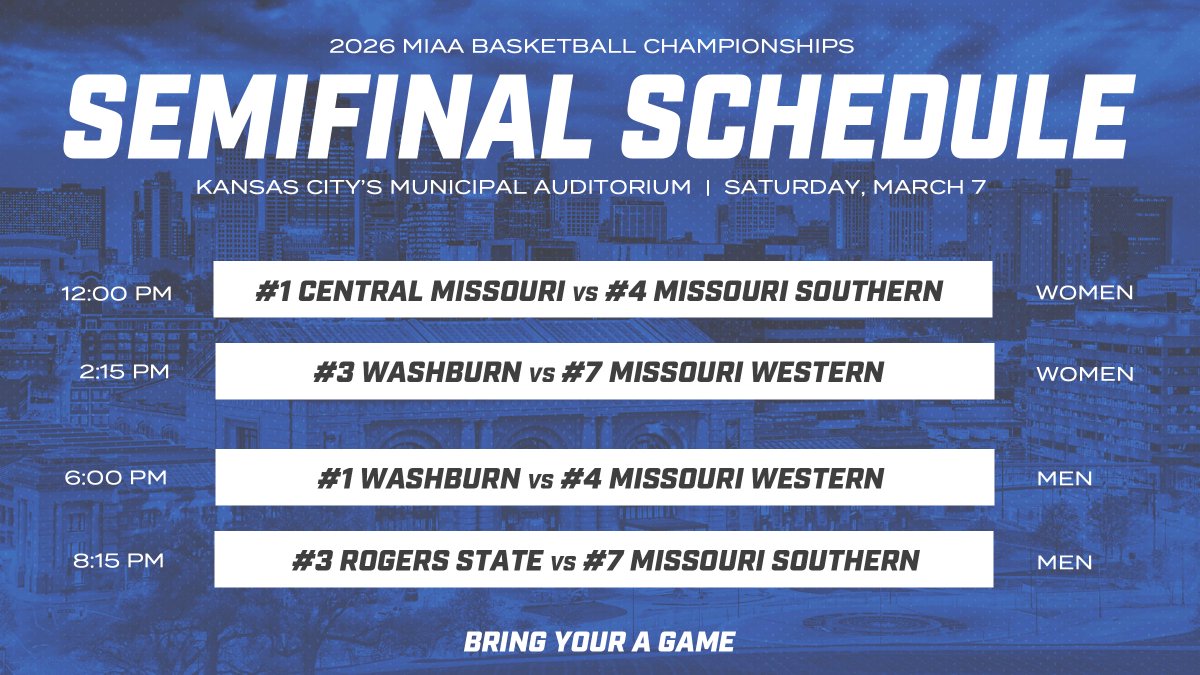 TheMIAA's tweet photo. Semifinal Saturday of the 2026 MIAA Basketball Championships starts 𝐍𝐎𝐖 🏀⤵️

🎟️ https://t.co/JOyCecJYfV
📺 https://t.co/S2Jaw7jz9B
W📊 https://t.co/x7DR6QmKxx
M📊 https://t.co/52XCdVfCUI

#MIAAMadness x #BringYourAGame https://t.co/LQIE0tETGA