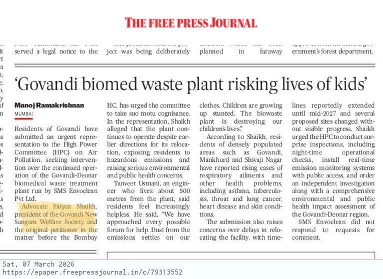 Govandi Citizens Welfare Forum tweet media